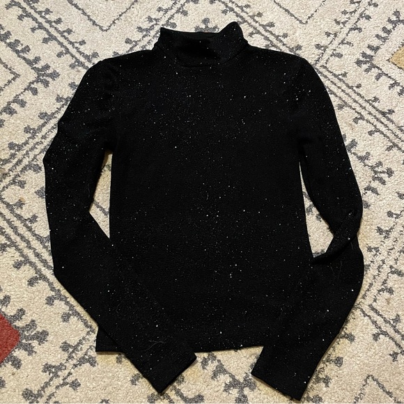 & Other Stories Sparkly Turtleneck Top - Picture 2 of 4